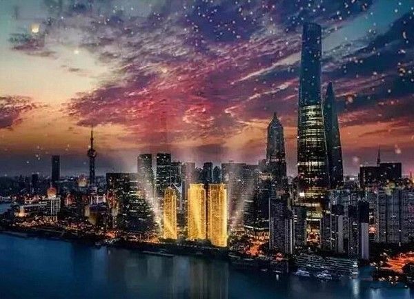 上海汤臣一品夜景效果图