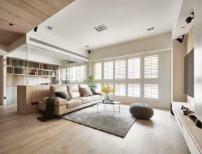 上海房子装饰客厅室内木地板设计图