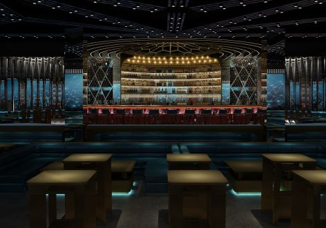 2000平米VICS酒吧绚丽风格装修案例