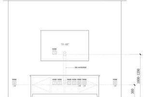 家装电视插座多高