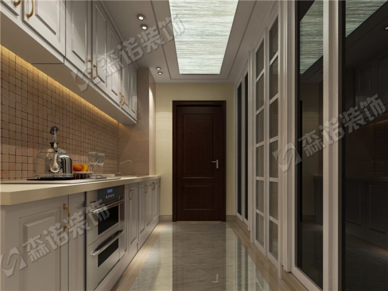 天利龙腾湾100平米现代混搭风格三居室装修案例