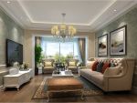 珠江绿洲欧式风格141平米三居室装修案例