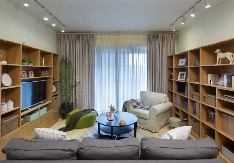 九州唐樾现代风格96平米三居室装修案例