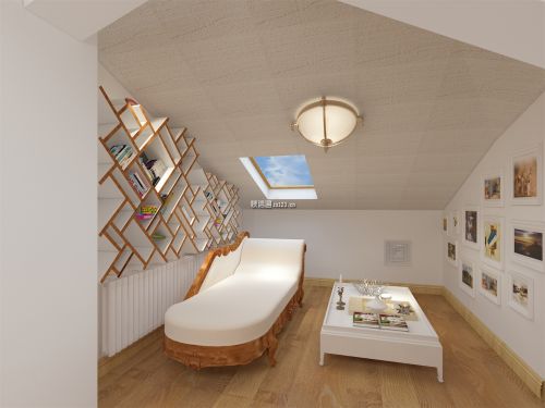 180平复式现代风格阁楼装修效果图