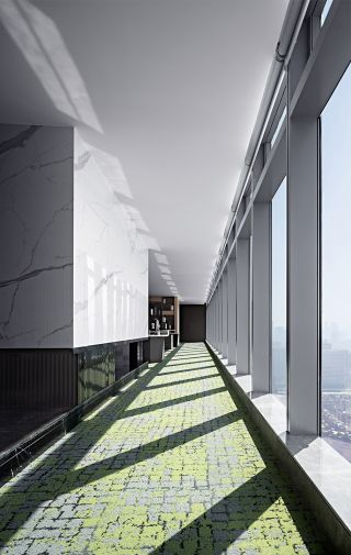 广州写字楼走廊过道设计效果图