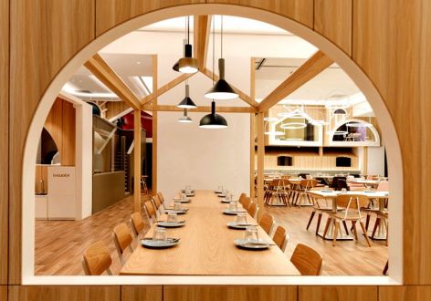 500平现代简约风格餐饮空间装修案例