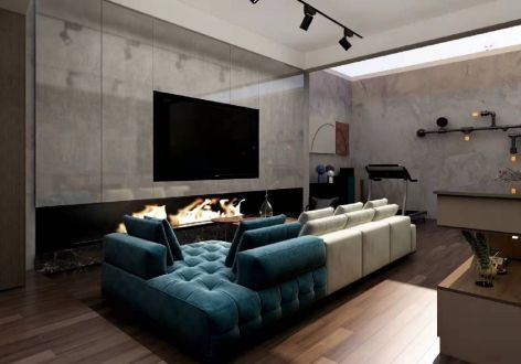 正轩悦堂130平米现代风格三居室装修案例