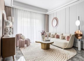 上海时尚家装客厅沙发造型图片