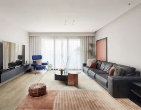 上海专业家装新房客厅地毯图片
