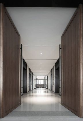 上海高档写字楼电梯厅装修设计图