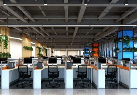 1500平现代简约风格办公室装修案例