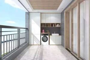 阳台安装洗衣柜