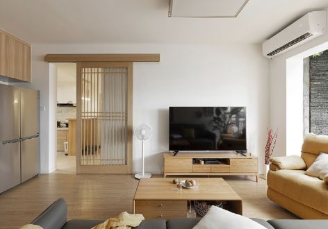富丽公寓82平米二居室日式简约风格装修案例