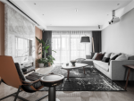 明秀山景118㎡三居室现代风格装修案例