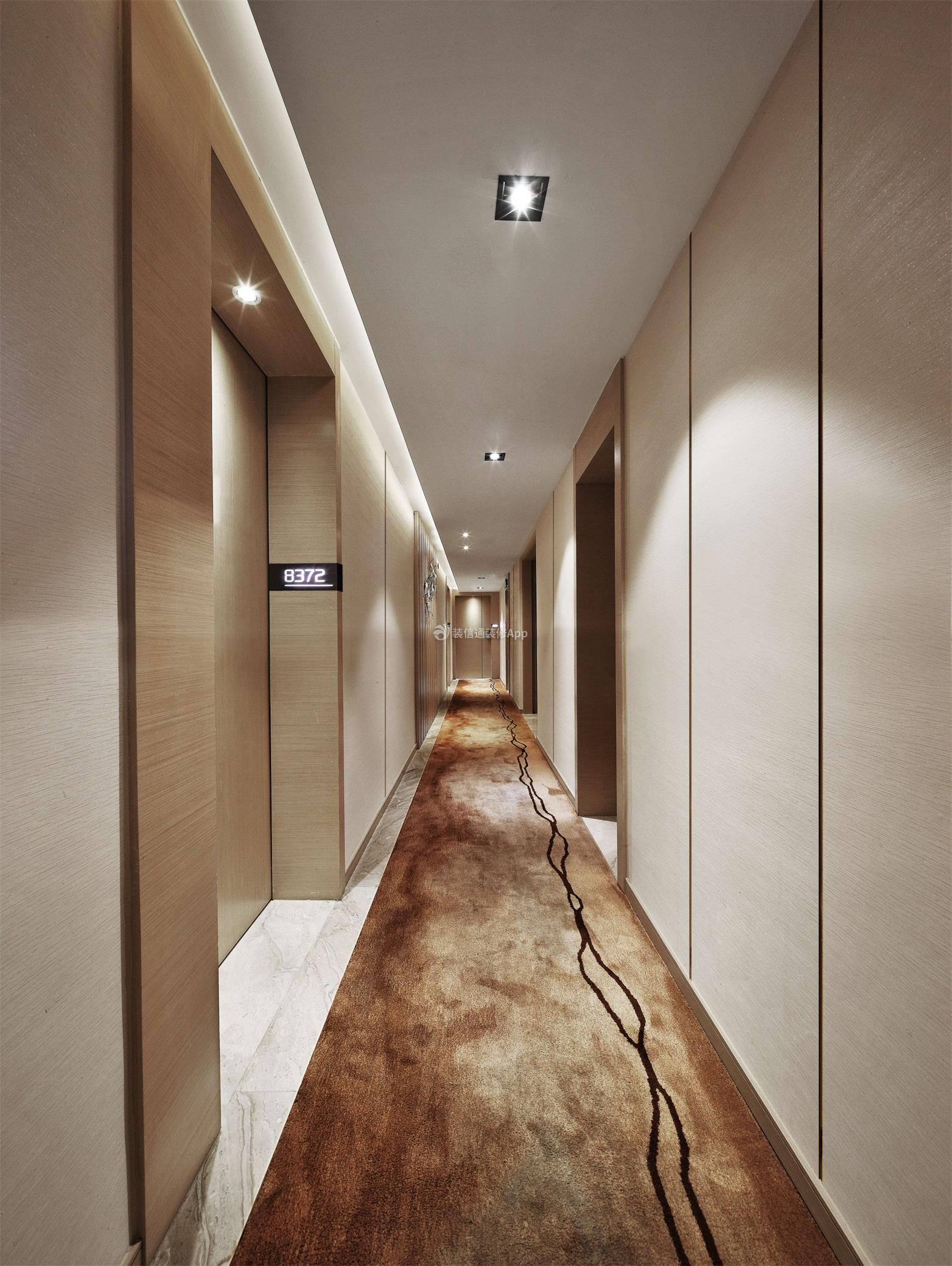 上海酒店走廊过道装修设计图