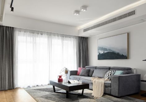 国信·壹品南山现代风格94平米三居室设计图案例