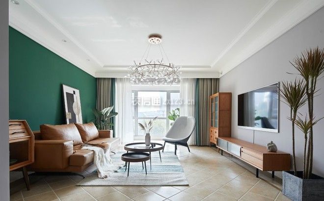 北欧客厅装修效果图风格 北欧客厅沙发设计效果图