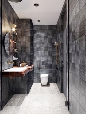 广州公寓卫生间墙砖装修设计效果图