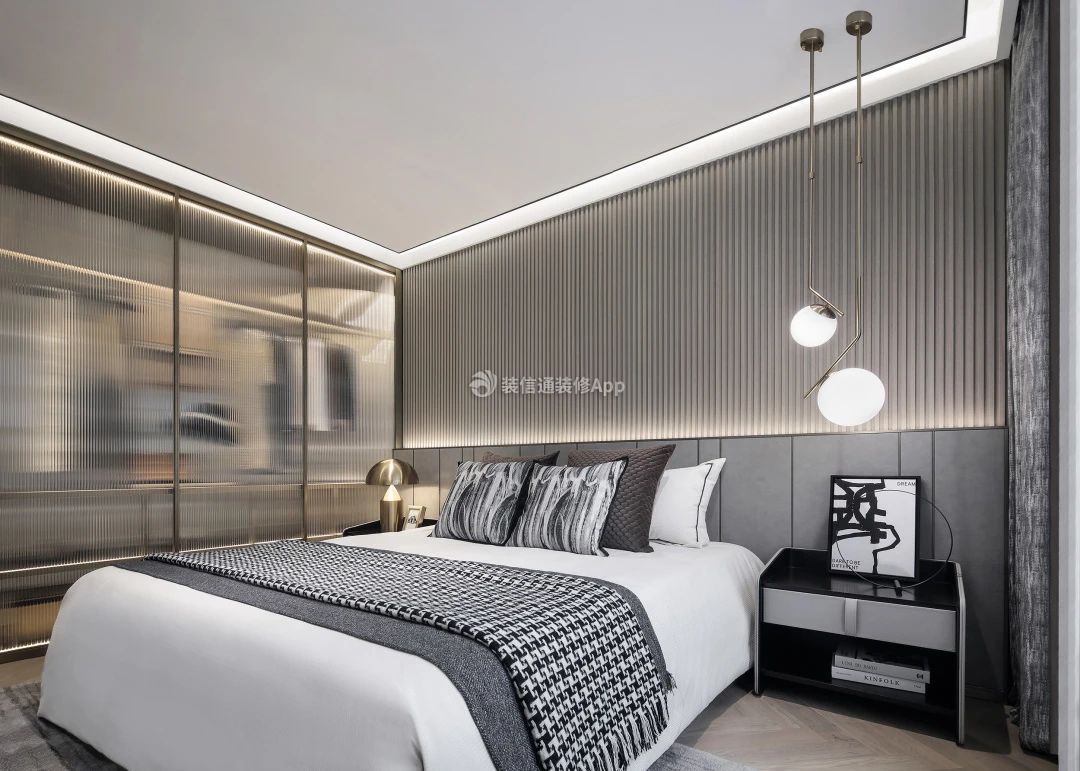 上海老房子现代简约卧室装修效果图