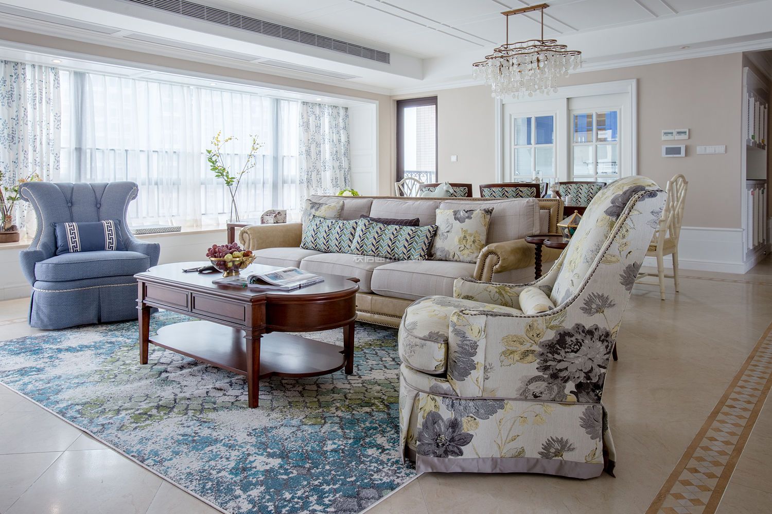 美式风格客厅沙发 美式客厅沙发效果图