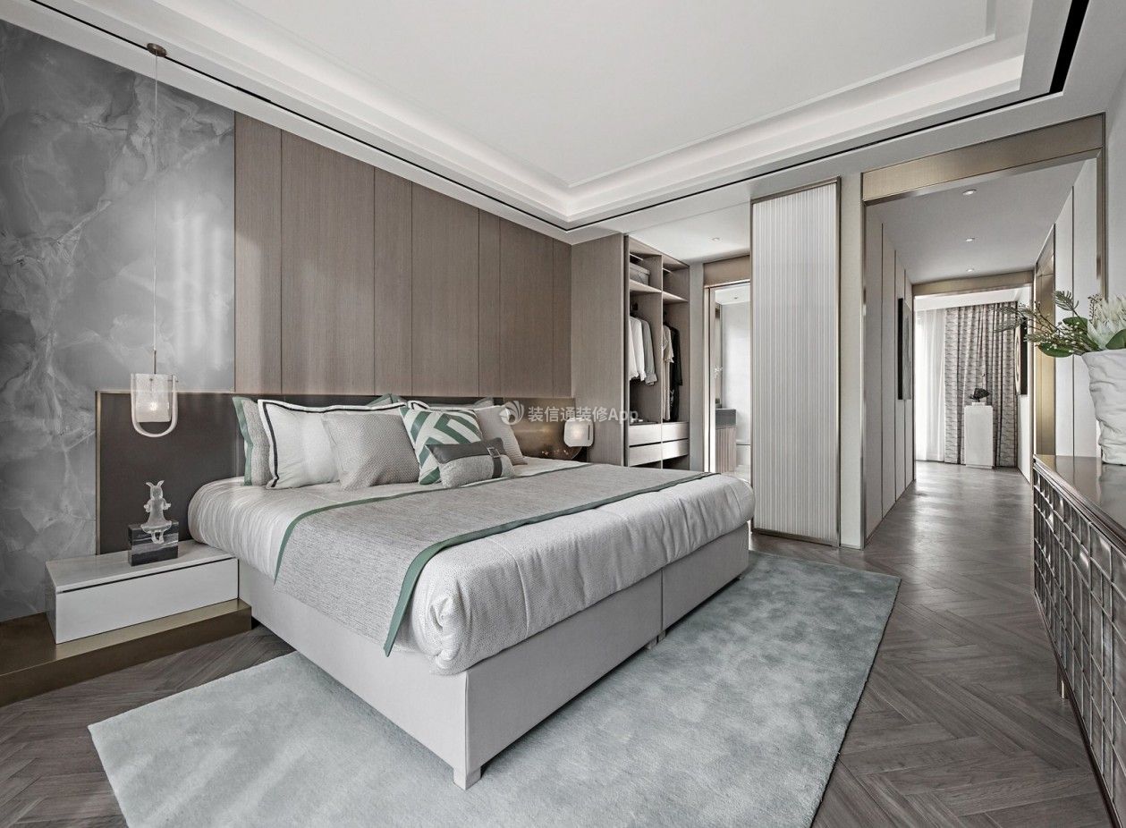 上海248平方豪宅卧室装修效果图