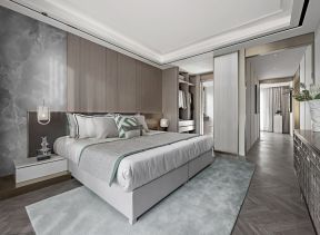 上海248平方豪宅卧室装修效果图