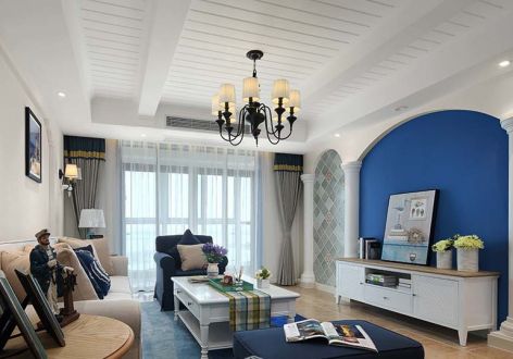 华远云和墅地中海风格140平米四室两厅装修案例