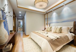 广州新中式风格房子主卧室内装修图片