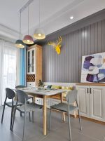长福麒麟湾北欧风格118平米三居室装修设计案例