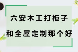 六安木工打柜子和全屋定制那个好