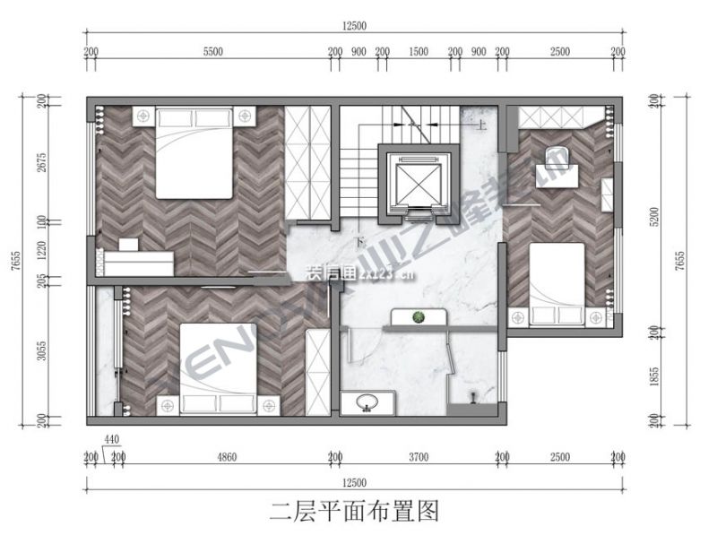 旭辉一合相320㎡新中式风格别墅装修案例