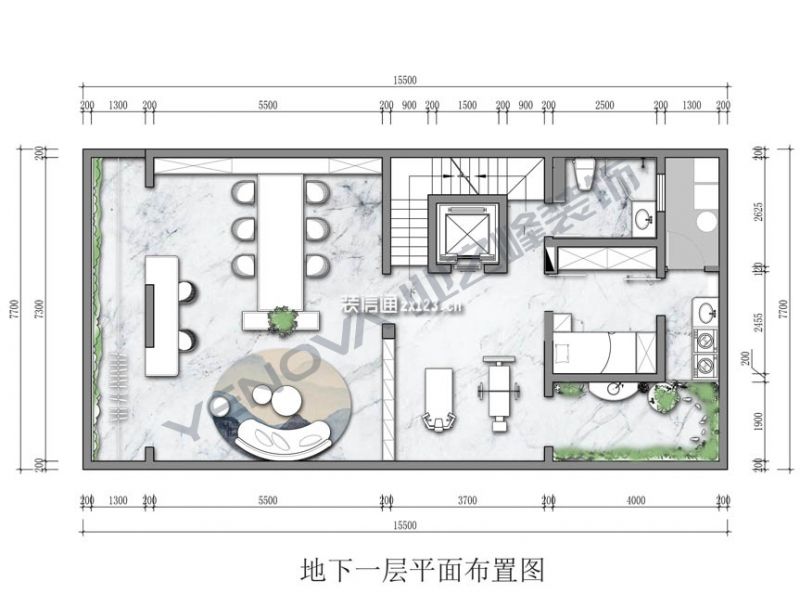 旭辉一合相320㎡新中式风格别墅装修案例