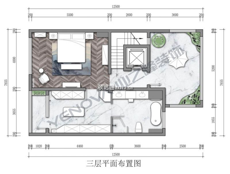 旭辉一合相320㎡新中式风格别墅装修案例