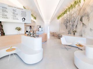 广州餐饮店面咖啡厅简约装修设计