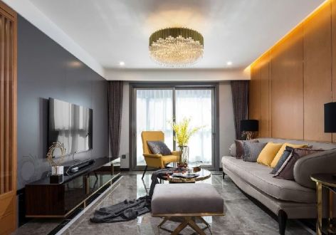 碧桂园·天樾现代风格141平米三室装修设计案例
