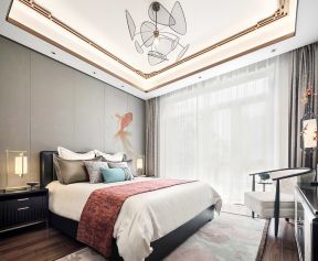 深圳中式新房卧室装修设计效果图