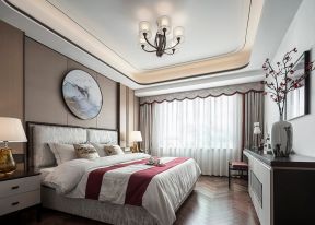 深圳中式房屋卧室室内装潢图片