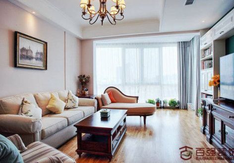新世纪颐龙湾100平米现代美式风格三居装修案例