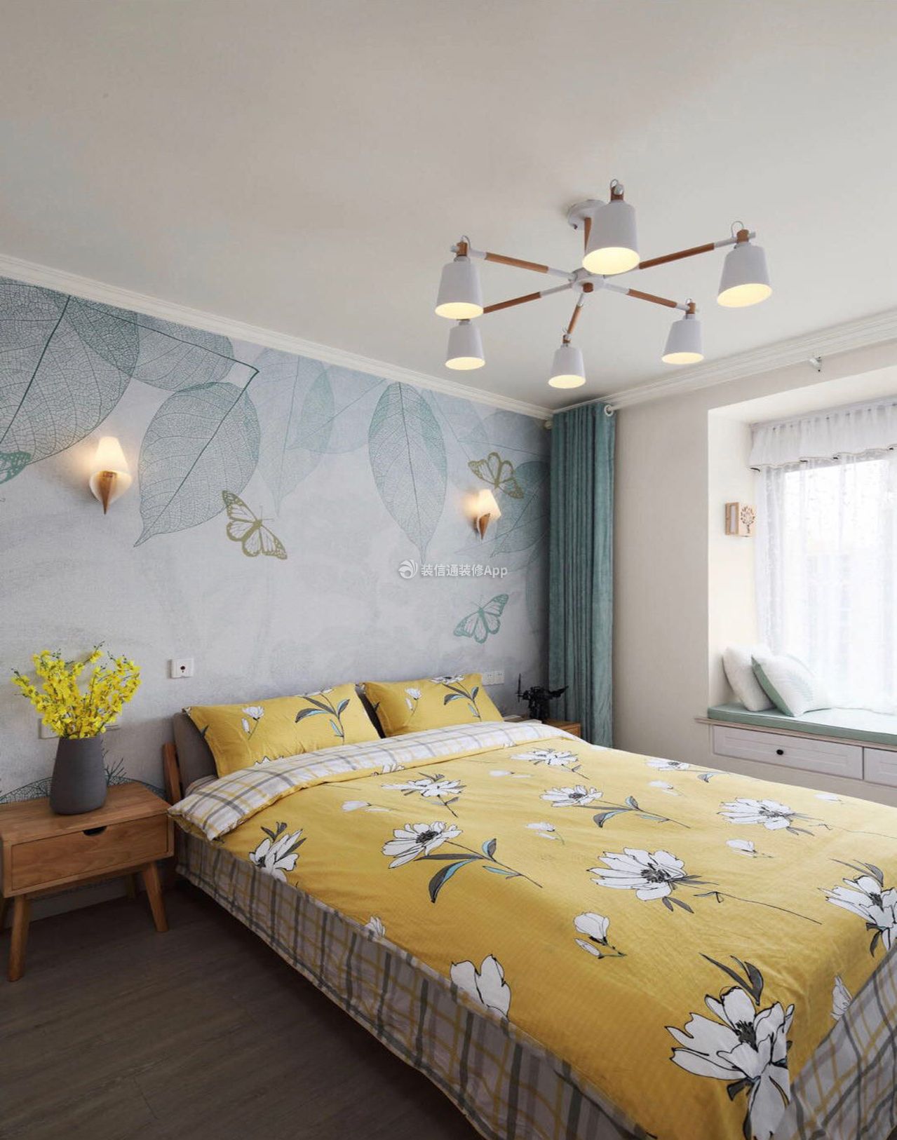 深圳小户型房屋卧室背景墙装修图片