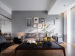 蓝润·春风屿楠现代风格122平米三居室装修效果图案例