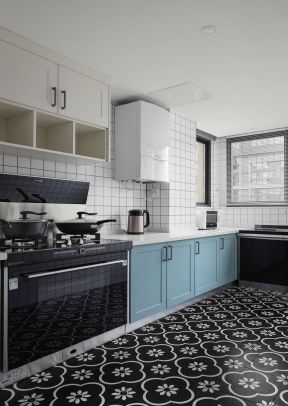 厨房地砖效果图 厨房地砖颜色图片 厨房地砖的颜色图片