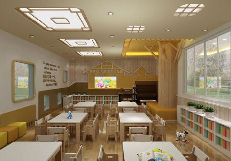 珠海幼儿园绚丽风格802平米装修案例