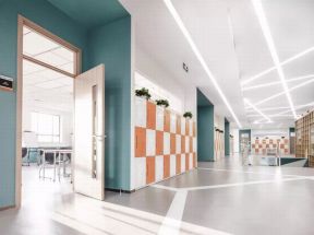 广州学校装修图片 学校走廊设计