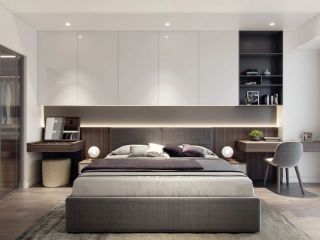广州二手房现代风格卧室装修设计效果图