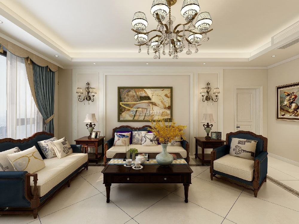 美式客厅装饰图片大全 美式客厅沙发效果图