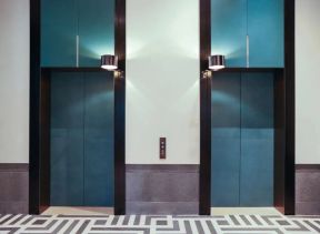 电梯口装修设计效果图片 酒店电梯装修