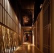 日式风格洗浴中心走廊装修实景