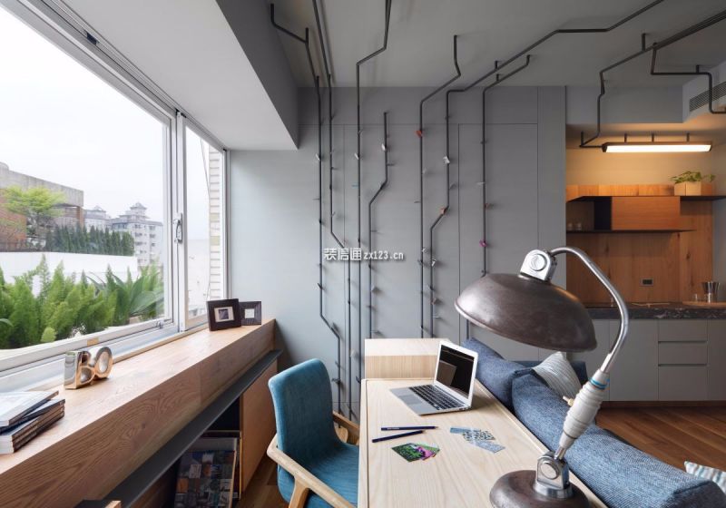南门国际置地33平方工业风单身公寓装修图案例
