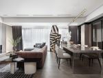 双龙悦城美式风格三居室130平米装修效果图案例