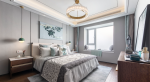 光明·海上海新中式风格三居室118平米装修设计案例